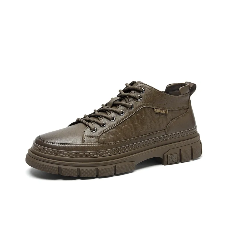 SEPTWOLVES Water-Resistant Height Increasing Warmth Low-Top Casual Shoes Men's-8
