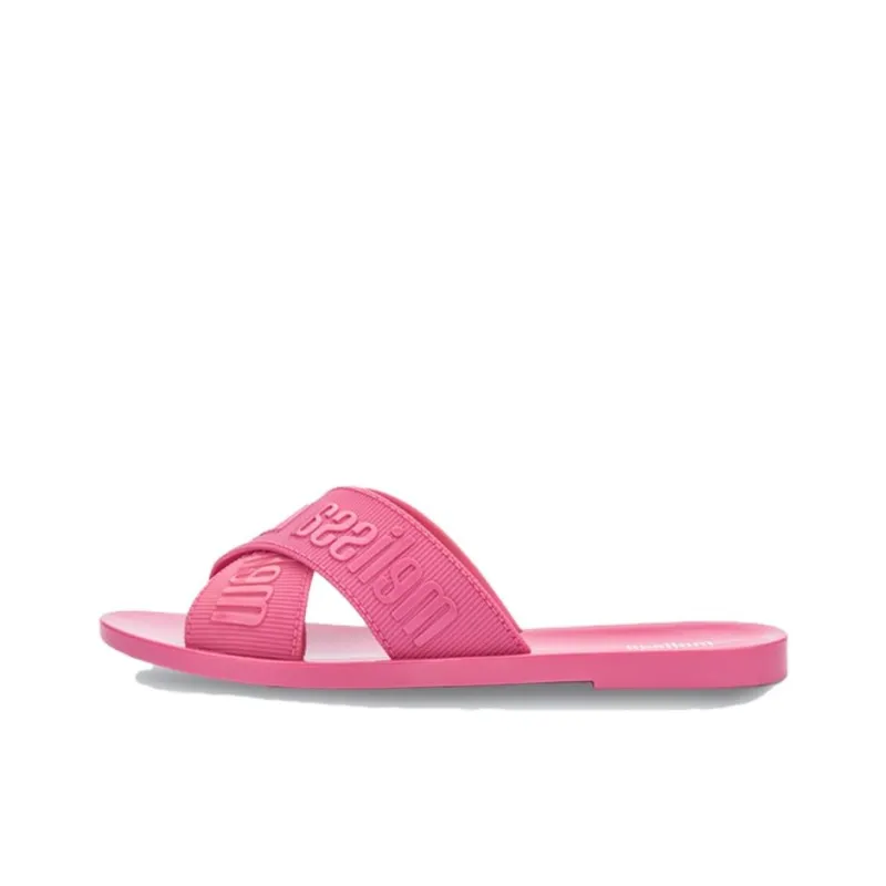 Melissa Slide Slippers Women's Black, Beige, Pink-2