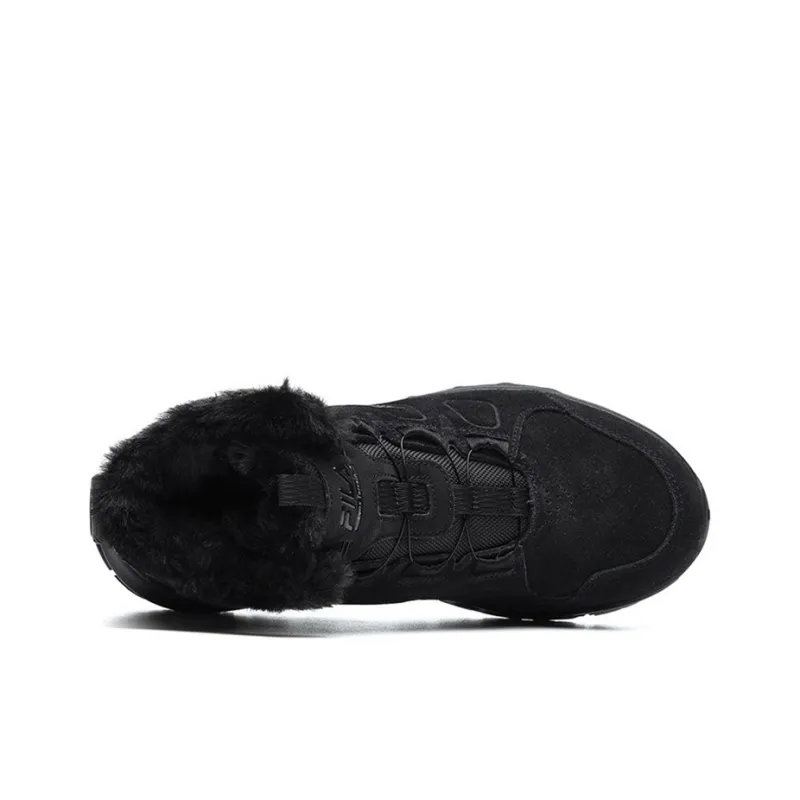 FILA LYNX TERRAIN BOA Cushioning Anti Slip And Wear Resistant High Top Running Shoes Women's Black-3