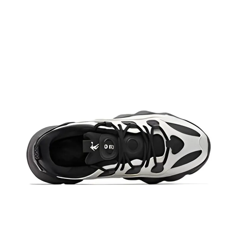 QIAODAN Anti Slip And Wear Resistant Warm Low Top Sports Casual Shoes Women's White Gray Black-3