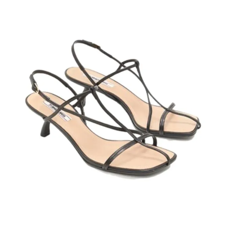 73Hours Summer Limited Edition Stylish Sandal 5.5cm Women's Black-2