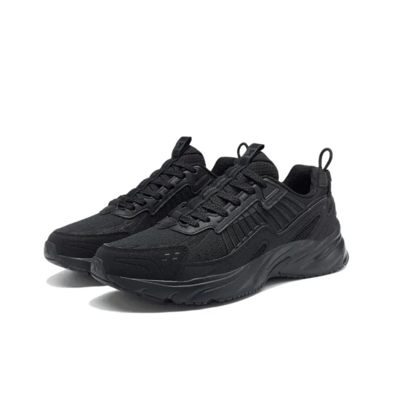XTEP Slip Resistant, Abrasion Resistant, Breathable Low Top Running Shoes Men's Black-1