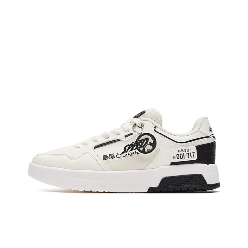 TOUWENZI D x 361° Headword D Co Branded Slip Resistant And Breathable Low Top Skateboard Shoes Women's Feather White-0