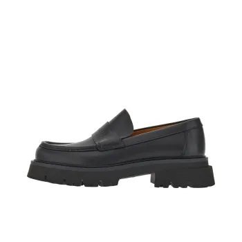 FERRAGAMO Logo embossed Chunky Leather Loafers