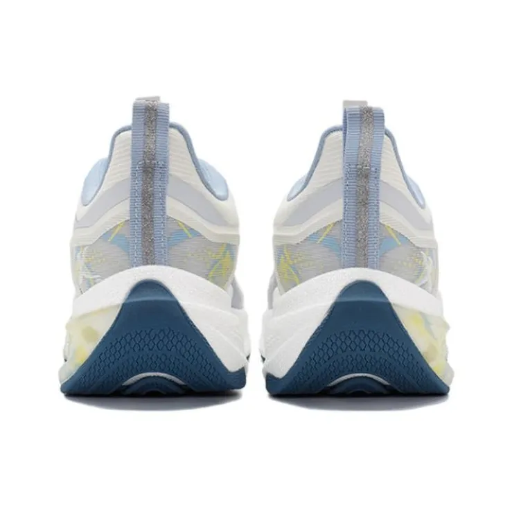 XTEP Anti Slip And Wear Resistant Breathable Low Top Casual Running Shoes Women's White Gray Blue-4