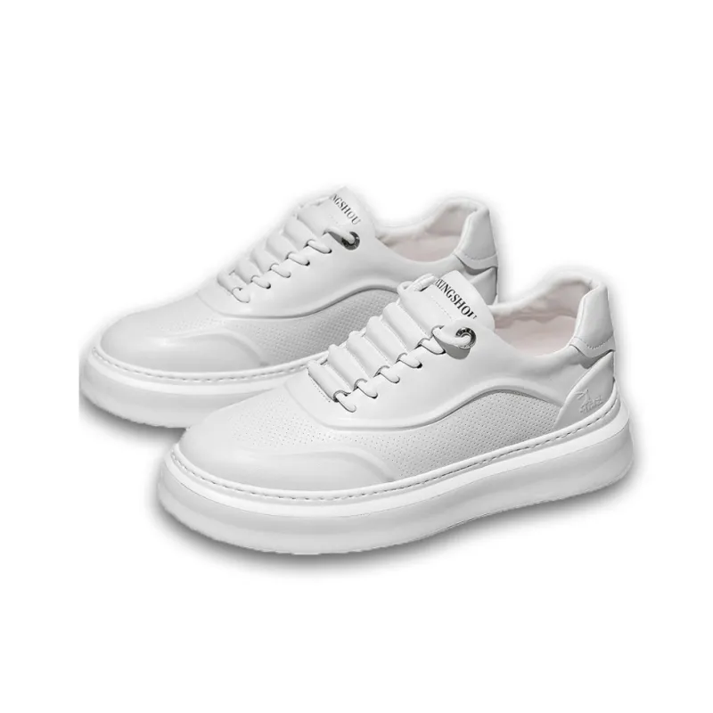 Kangaroo Head Wear Resistant Low Top Skateboard Shoes Men's White-2