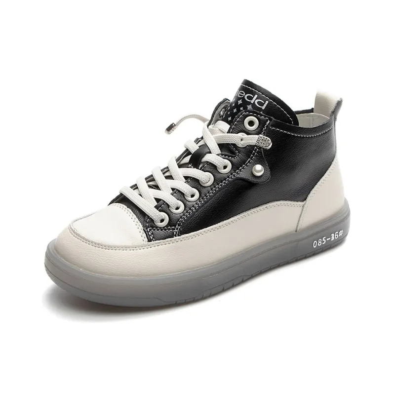 Medd Lightweight Wear-Resistant And Slip-Resistant High-Top Casual Shoes Women's-0