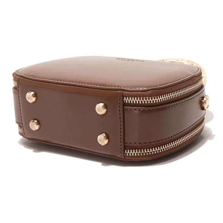 GXFMOD Cow Leather Shoulder Bag, Crossbody Bag, Handbag Women's Caramel-2