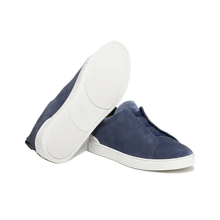 Zegna Slip-on Suede Sneakers-4