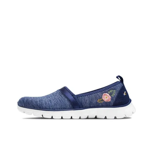 Skechers Ez Flex 3.0 Anti-Slip Wear-Resistant Low-Top Sports Casual Shoes Women's Marine Blue