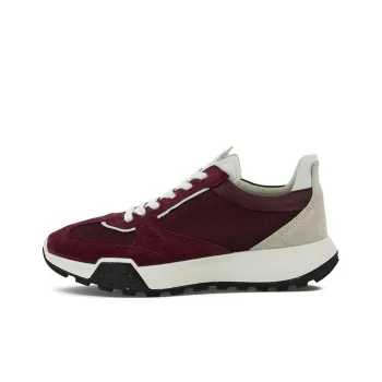 Ecco Vintage Running Shoes Collection Low Top Sports Casual Shoes Men's Burgundy