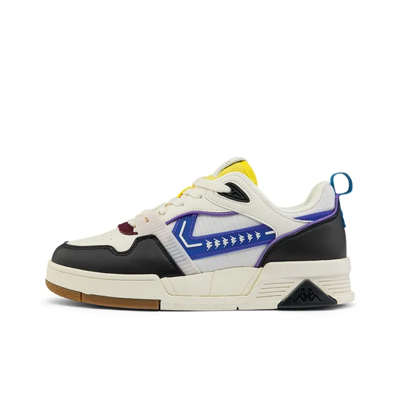 Kappa Skateboard Shoes Unisex Low-Top Black/Moon Gray/Purple-0
