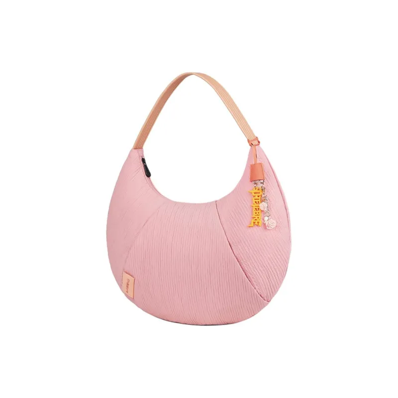 Thereble Fabric Crescent Bag Tote Shoulder Bag Handbag Women's Black-6