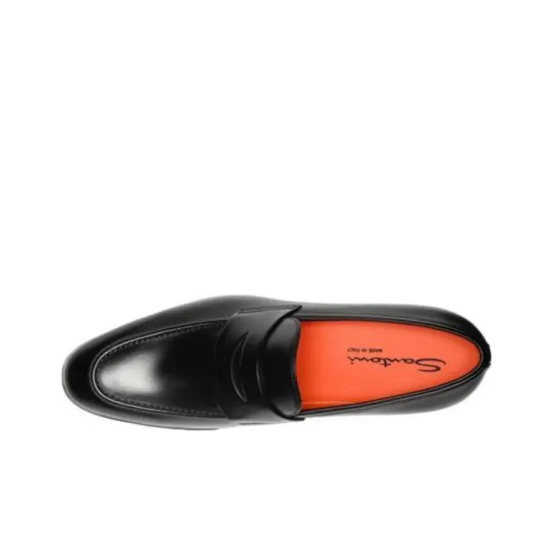 Santoni Loafers Men Black-4