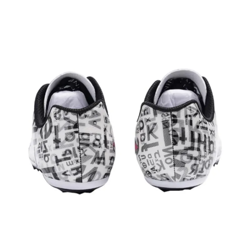 LiNing Cushioned Slip Resistant Abrasion Resistant Low Top Running Shoes Unisex White Black-3