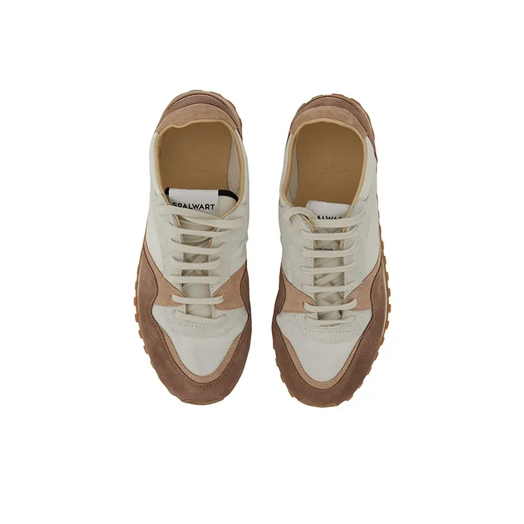 SPALWART Cushioning Low Top Sports Casual Shoes Unisex White Red-2