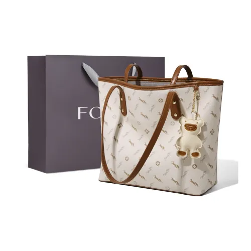 FOXER Synthetic Leather Shoulder Bag Laptop Bag Tote Bag Shopping Bag Shoulder Bag Large Size Women's Black