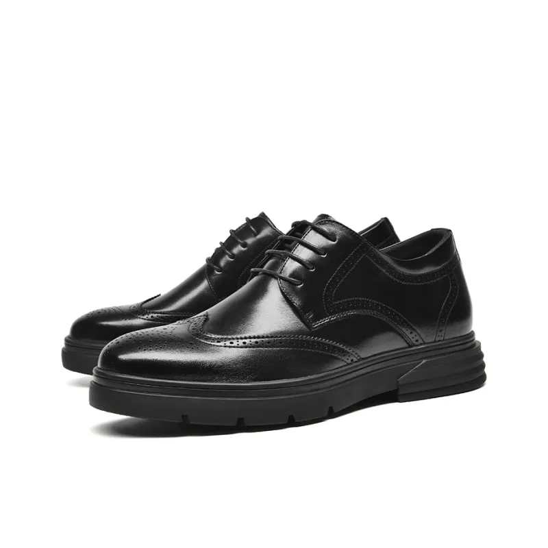 1M8 Men's Casual Shoes Men Low Top Black/Blue/Brown-1