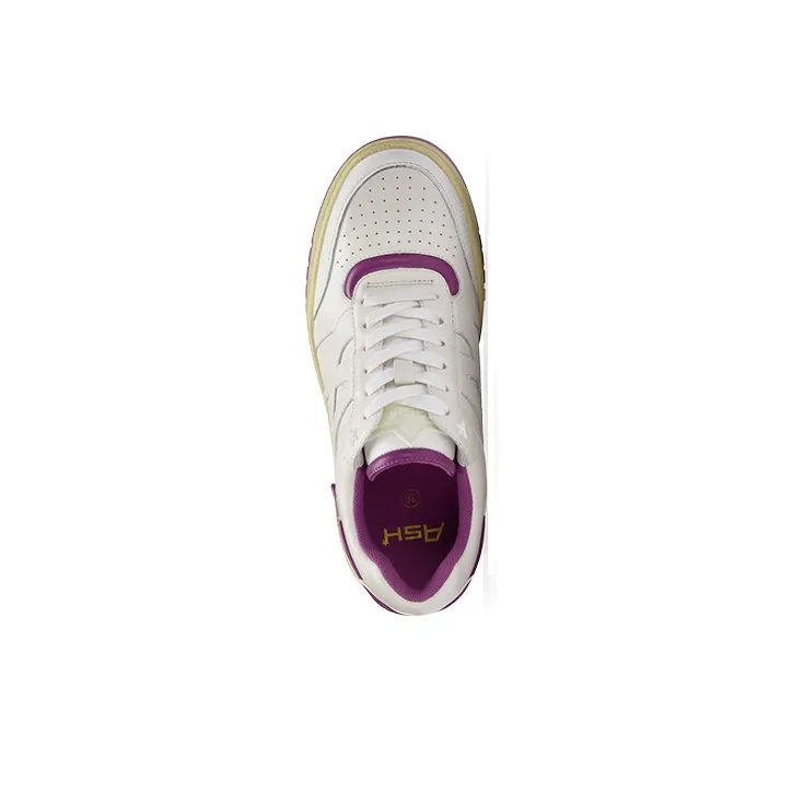 ASH BLAKE Collection Low Top Skateboard Shoes Women's White Purple-3