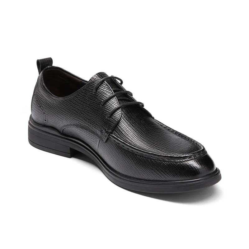 SEVEN Dress Shoes Men Low Top Black-3