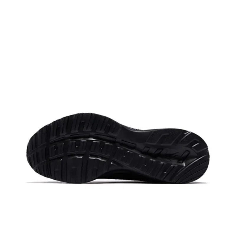QIAODAN Cushioned Slip Resistant Abrasion Resistant Low Top Casual Running Shoes Men's Black Gold-5