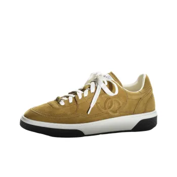 CHANEL Low Top Skateboard Shoes Women's Green