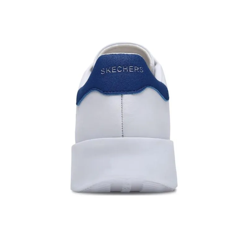 Skechers Traffic Lightweight And Wear-resistant Low-Top Skateboard Shoes Women's White Blue-3