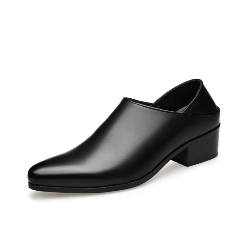 LUOMAIKE Dress Shoes Men Low Top White/Black-5