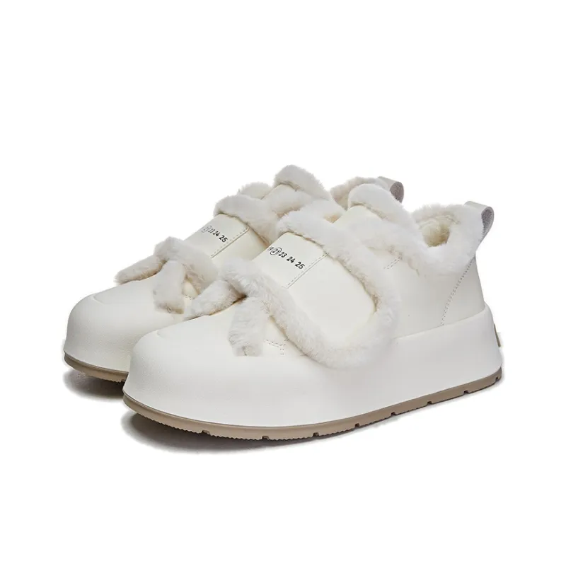 Zdwo Thermal Low Top Hook and Loop Platform Skateboard Shoes Women's-1