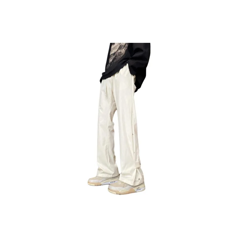 PAINT STAIN Casual Pants Unisex Black-20