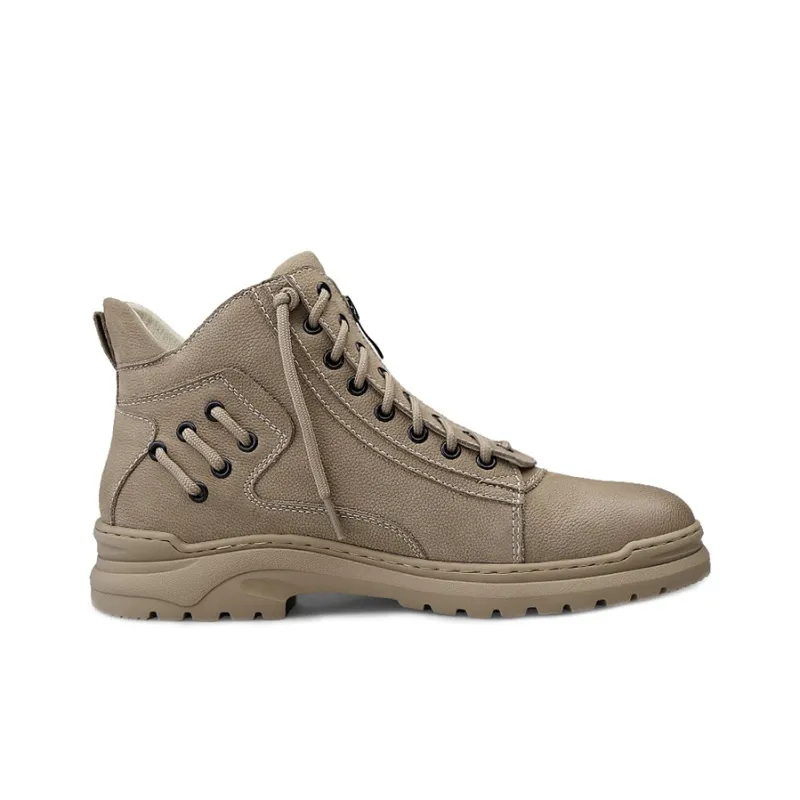 BECK Height Increasing Wear-Resistant Slip-Resistant High-Top Casual Shoes Unisex-8