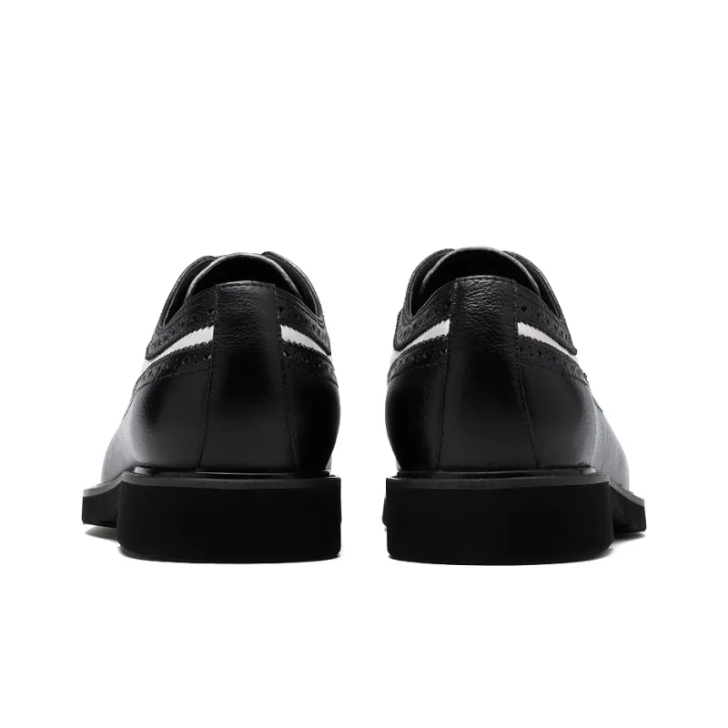 Anthony Miles Men's Casual Shoes Men Low Top Black/White-4