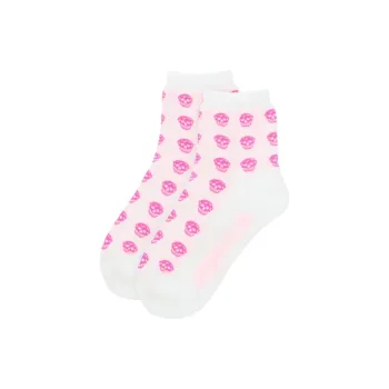 Alexander McQueen Allover Skull Intarsia-Knit Ankle Socks