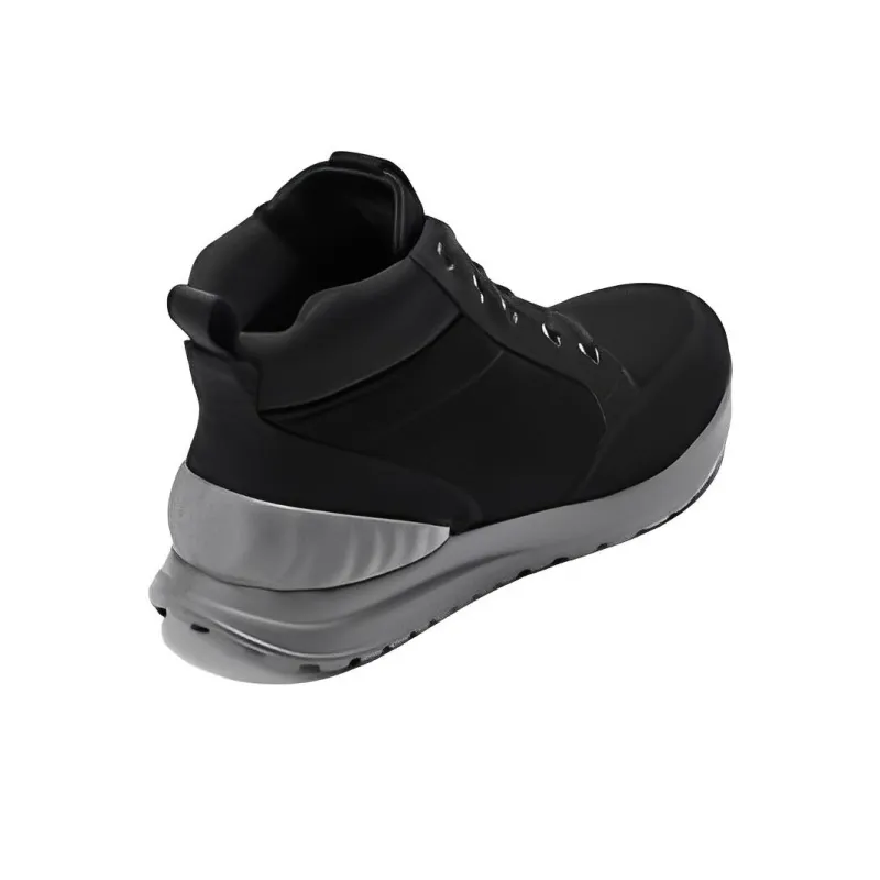 Ecco Elegant Light Collection High Top Chunky Sneakers Men's Black-3