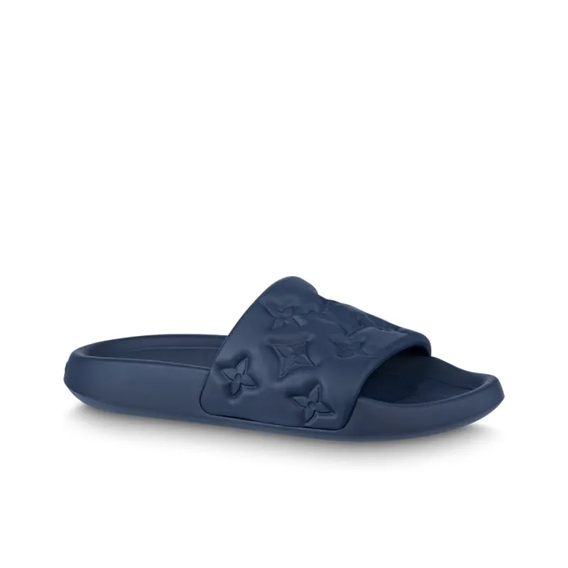 Flip Flops Louis Vuitton Slides Blue Lv Blue Slides Lv Blue Slides