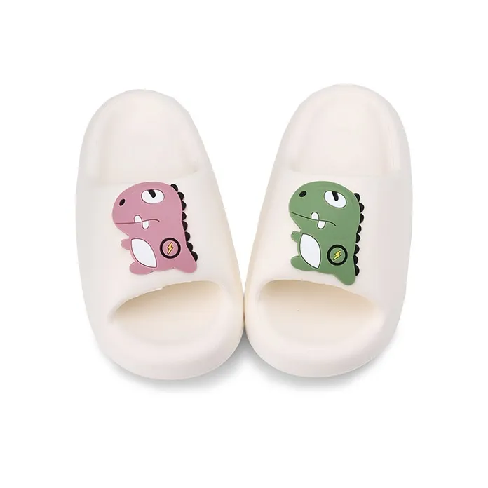 XMISTUO Slide Slippers Unisex White/Black-3