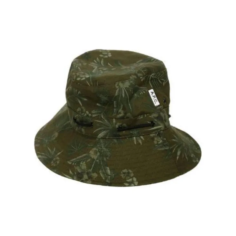 A.P.C Cotton Bucket Hats Men's Green-1
