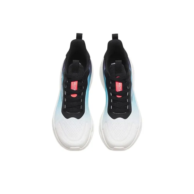 Anta Cushioning Rebound Low Top Running Shoes Men's White Black Blue-1
