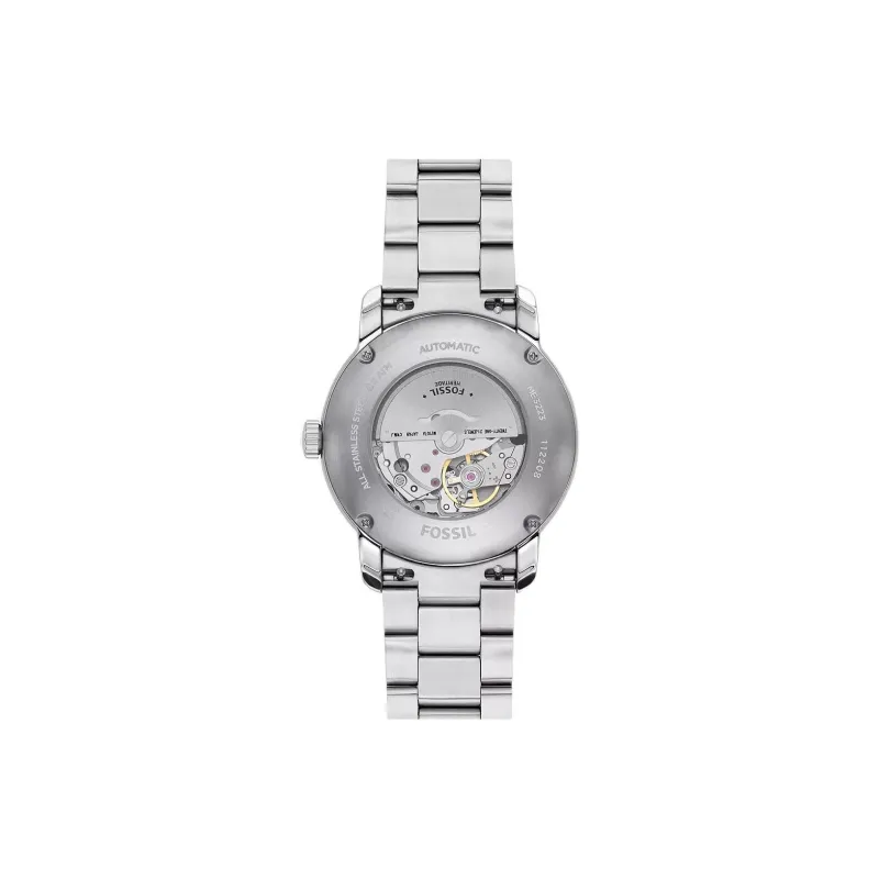 FOSSIL Heritage Collection Wrist Watch Automatic Mechanical Movement Stainless Steel Strap 43mm Black Dial Unisex-1