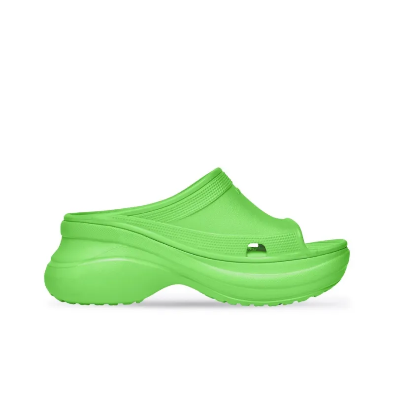 Balenciaga X Crocs Pool Slide Sandal Neon Green-1