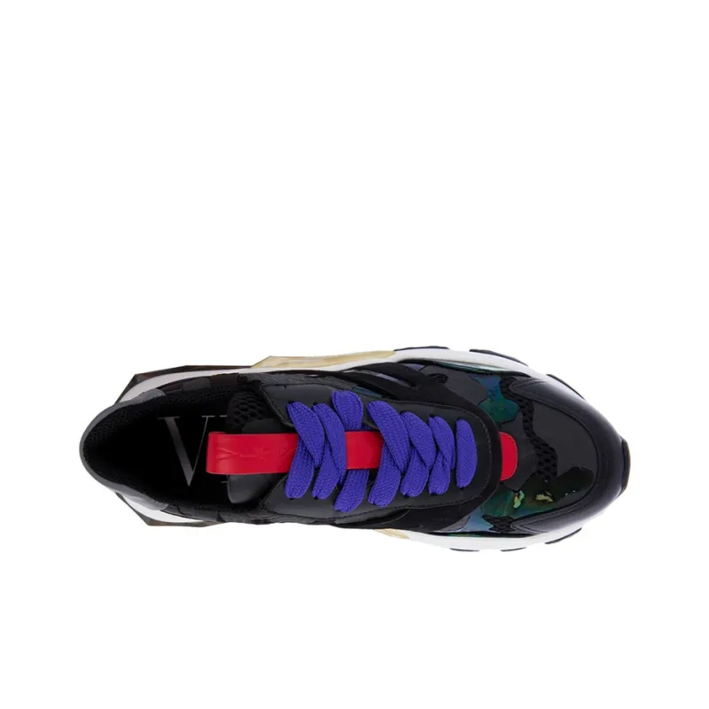 Valentino Low-Top Sports Casual Shoes Men's Black-4