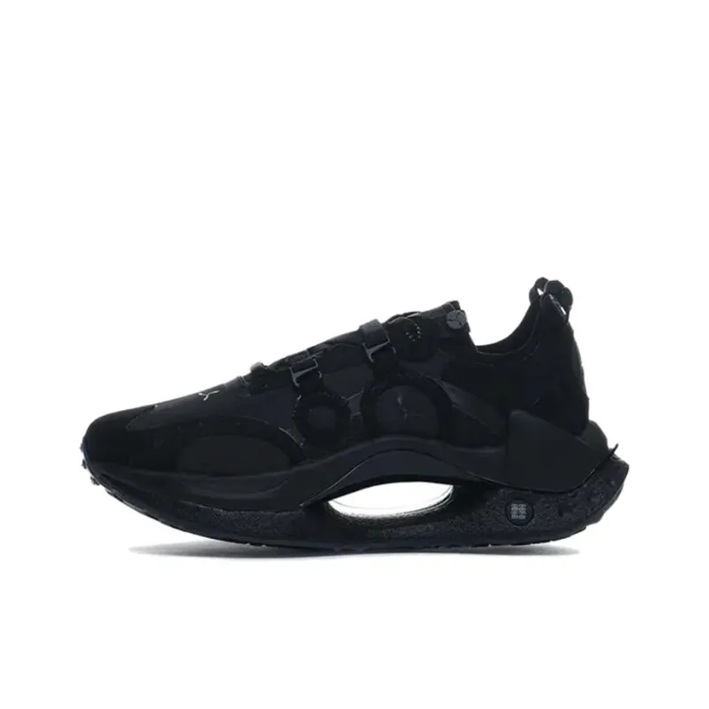 LI NING 1990 Abrasion Resistant Lightweight Rebound Low Top Casual Shoes Women's Black-0