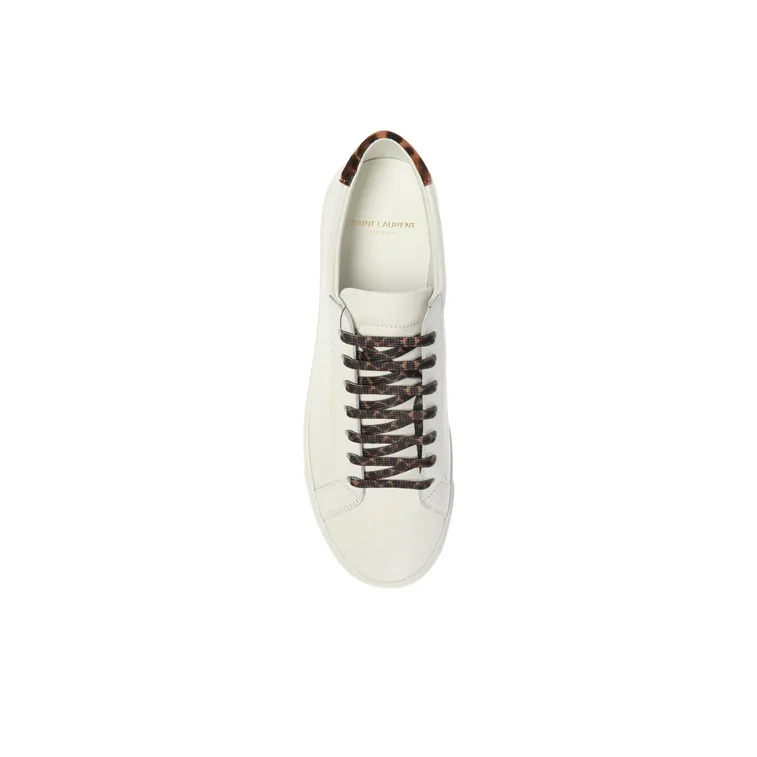 SAINT LAURENT Stylish Skateboarding Shoes Women's White-4