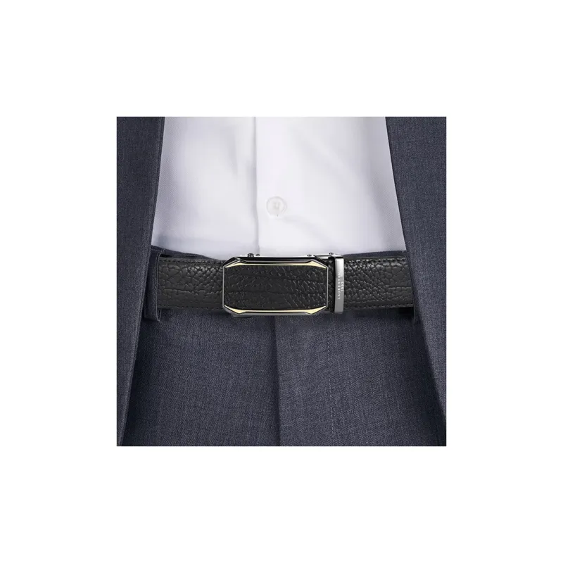 Old Man's Head Automatic Buckle Business Casual Fashion Versatile Cow Leather Leather Belts Men's 3.5cm-1