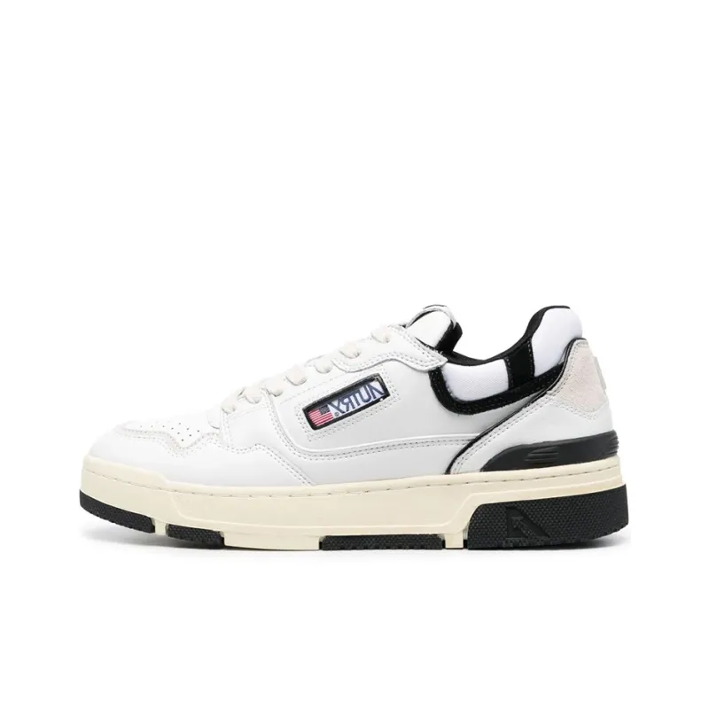 AUTRY Clc Leather Sneakers 'White Black'-0