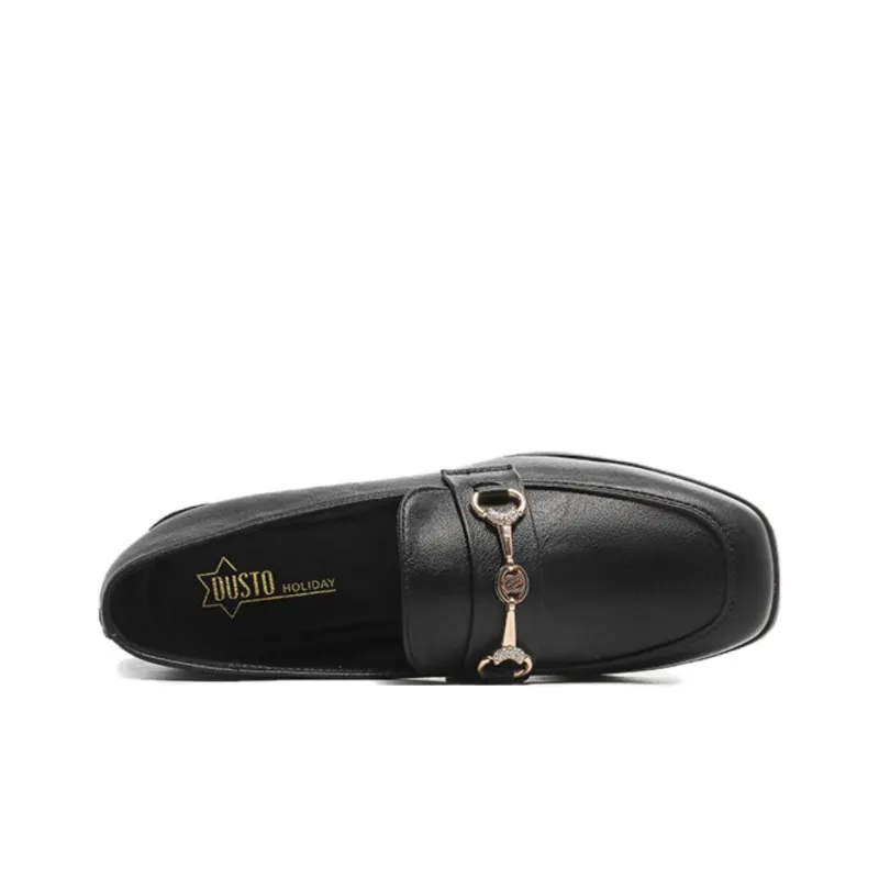 DUSTO Loafers Women's Black/Beige-2
