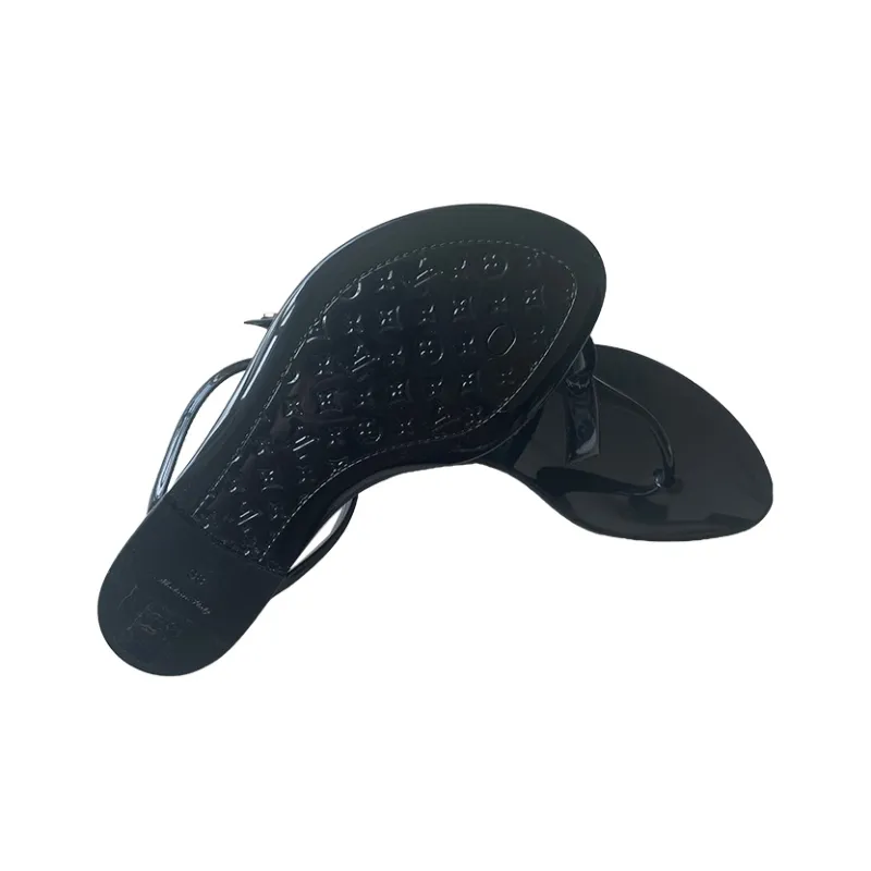 LOUIS VUITTON Flip Flops Women's Black-3