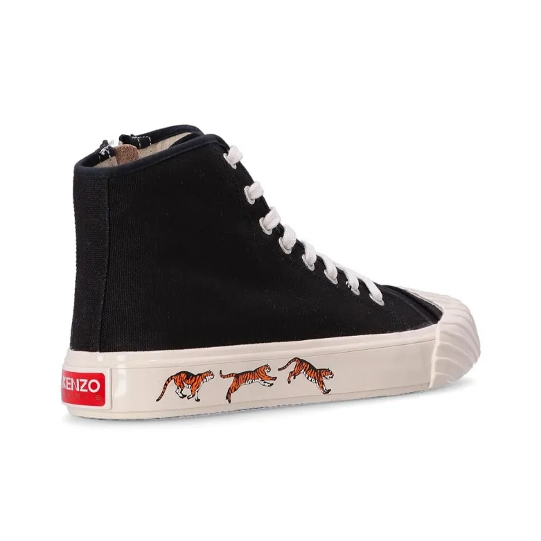 KENZO Tiger-print Lace-up Sneakers-3