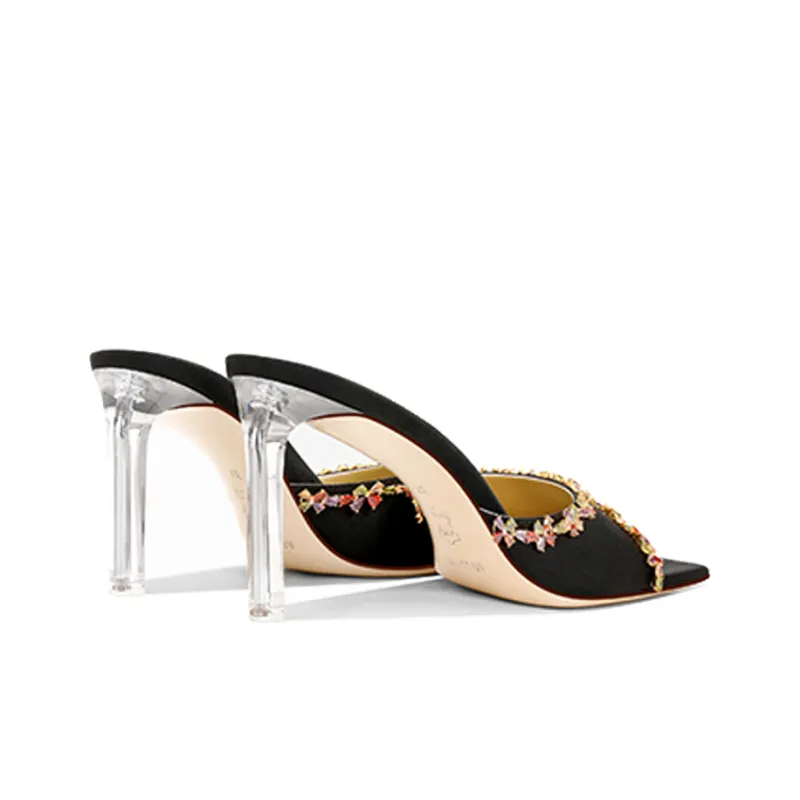 SHUDAIER Slide Slippers Women's Black-2