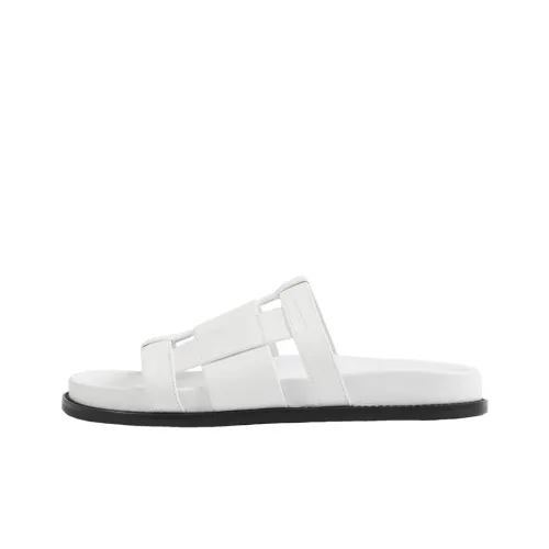 Burberry Slide Slippers Women's White